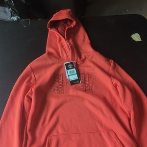 Boys light red under armour sweat shirt